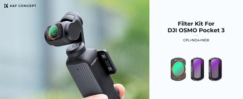 Zestaw 3 filtrów CPL+ND K&F Concept do kamery DJI Osmo Pocket 3 / 4