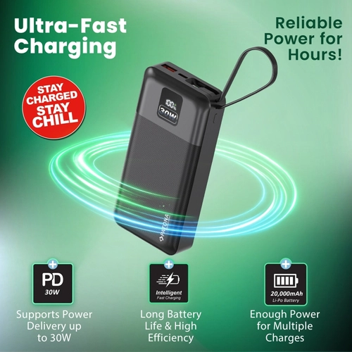 Powerbank PATONA Premium Stark 6.0 PD 30W 20000mAh – z kablemUSB-C
