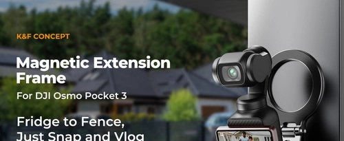 Magnetic expansion frame for DJI Osmo Pocket 3 by K&F Concept