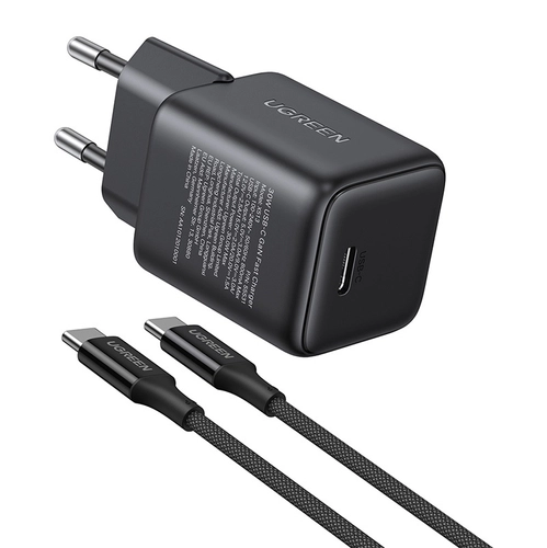 Ugreen X513 GaN USB-C +KAB USB-C 1M network charger (black)