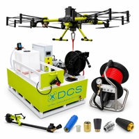 DCS X1 PRO + DJI Matrice 400 – AeroCleaning system for cleaning building facades