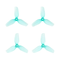 Śmigła HQ 31 mm ultralekkie 3-łopatowe (wał 1,0 mm) - cyan