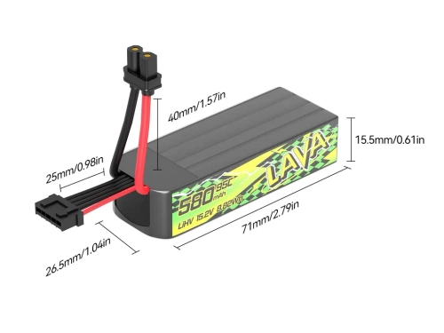 LAVA Series II 4S 680mAh 95C Battery - 1 pc