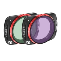 Zestaw 2 regulowanych filtrów Freewell DJI Osmo Pocket 3 / 4 ND 1-5 Stop, 6-9 Stop