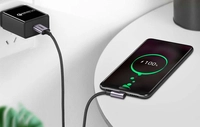 Кутовий кабель USB до USB-C UGREEN US284 3A Quick Charge 3.0 1m (чорний)