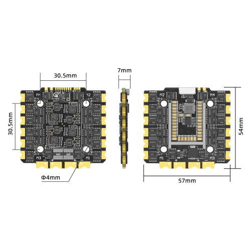 Regulator ESC SEQURE E130 G2 30.5x30.5 4-12S 130A (AM32)