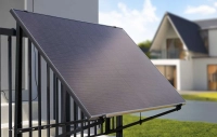 Adjustable Ecoflow holder for a 400W PV panel, free-standing or wall-mounted