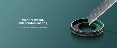 Фільтр CPL бренду K&F Concept для камери DJI Osmo Action 4 / 5 Pro