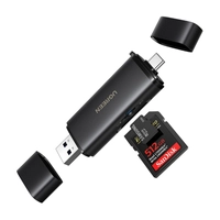 Ugreen CM803 USB-C/USB-A 2-in-1 Card Reader, SD+TF 312MB/sec