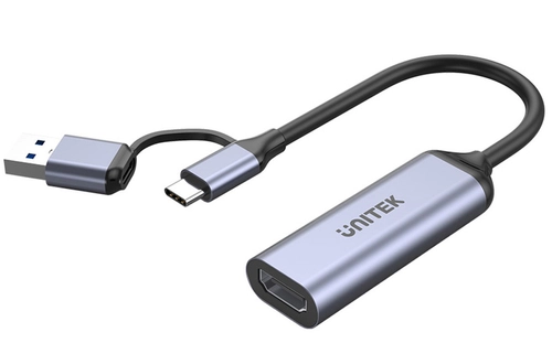 Unitek USB-C/A video grabber, 4K HDMI 1.4b
