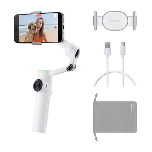 Гімбал для смартфона Insta360 Flow 2 Pro AI Tracker Bundle (Summit White)