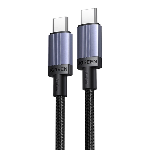 Кабель Ugreen L528 USB-C – USB-C, 100 Вт, 1 м, сірий