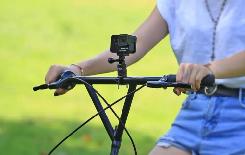 Puluz Aluminum Bike Mount for Action Cameras with 360-Degree Rotation