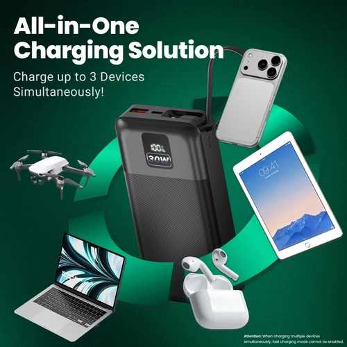 Портативний зарядний пристрій PATONA Premium Stark 6.0 PD 30 Вт 20000 мА·год — з кабелем USB-C