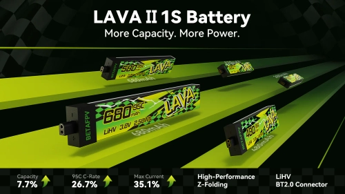 Акумулятор BetaFPV LAVA Series II 1S 320mAh 95C - 1 шт.