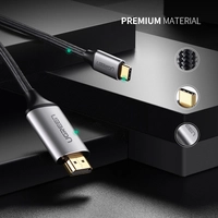 Кабель UGREEN 4K UHD USB-C – HDMI 1,5 м MM142 (чорний)