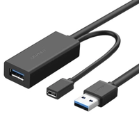 UGREEN Подовжувач USB 3.0, 10м US175 (чорний)