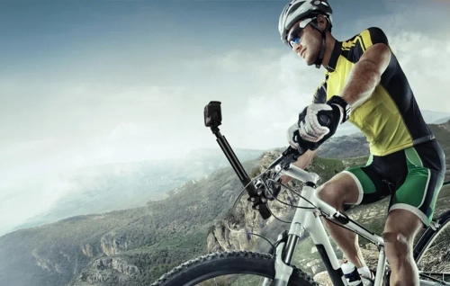 Puluz Handlebar Mount for Bicycles and Motorcycles, Compatible with Action Cameras and Monopods