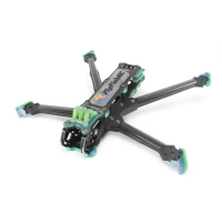 FlyFishRC Volador II VD6 O3 Deadcat FPV T700 Frame Set (Green)