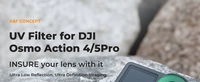K&F Concept UV Filter for DJI Osmo Action 4 / 5 Pro Camera