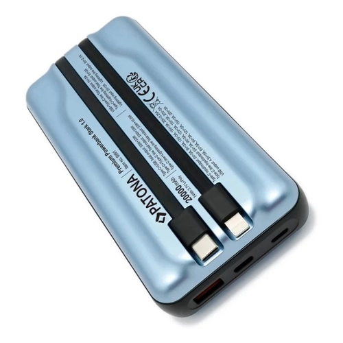 Портативний зарядний пристрій PATONA Premium Stark 1.0 PD 65 Вт 20000 мА·год — USB-C та Lightning
