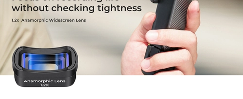 Filtr anamorficzny 1.2X marki K&F Concept do kamery DJI Osmo Pocket 3 / 4