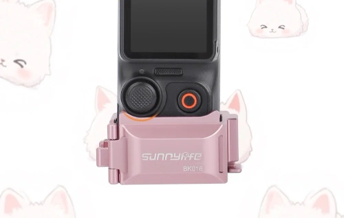 Sunnylife 1/4'' cat-eared quick mount for DJI Osmo Pocket 3 (pink)