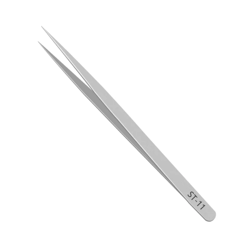 Zestaw pęset ST High Precision ze stali nierdzewnej, hartowanej, antystatycznej