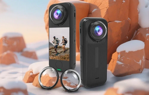 Захисна накладка на об'єктив Puluz дляInsta360X4 Air (загартоване скло)