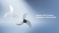 Пропелери Gemfan 1207 3-лопатеві, вал 1,0 мм - прозорі | серія Air65 II (4 шт)