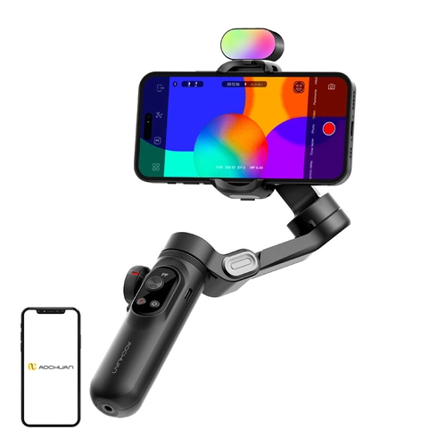 AOCHUAN X Pro gimbal with RGB lighting (black)