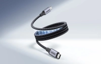 Ugreen L520 USB-C to USB-C magnetic cable, 100W PD, 1m (gray)