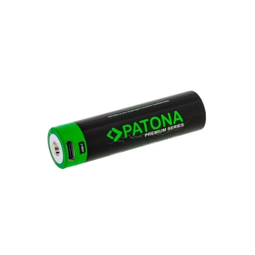 PATONA Premium 18650 Lithium-Ion Battery with USB-C Port, 3.7 V, 3300 mAh