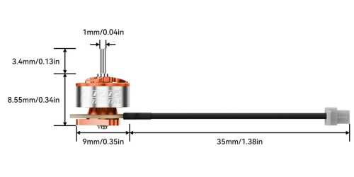BetaFPV 0702 Brushless Motors 25000KV (2026) - 4pcs | Air65 II Freestyle Series