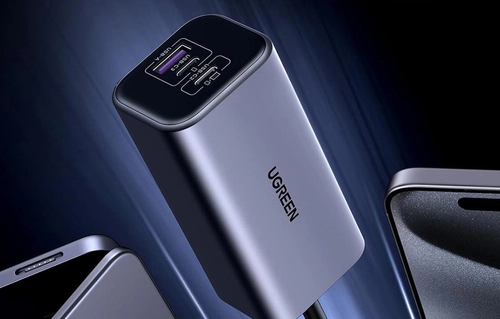 Ugreen EC706 car charger, USB + 2x USB-C, 150W