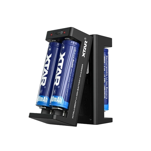 Charger for Li-ion 18650 Xtar MC2 USB-C batteries / cylindrical cells