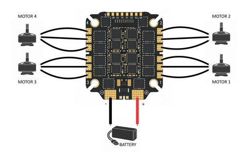 Регулятор ESC 4-в-1 Pilotix 65 А AM32