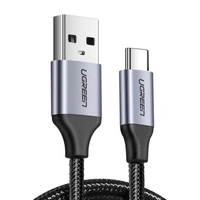 UGREEN US288 1.5m USB to USB-C Cable QC3.0 with Aluminum Plug (Black)