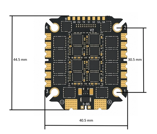 Regulator ESC 4w1 Pilotix BLS 75 A 6S