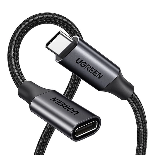 Ugreen US372 USB 3.2 Extension Cable Male USB-C to Female USB-C Gen 2 0.5m (Black)