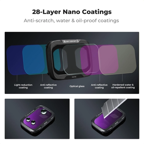 Zestaw 7 filtrów ND K&F Concept do kamery DJI Osmo Pocket 4P