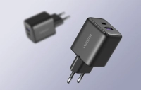 Мережевий зарядний пристрій Ugreen X516 USB + USB-C, GaN, 30 Вт (чорний)