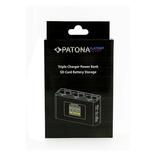 PATONA Platinum BC-JMI2B Triple Charger for DJI Mini 2 / Mavic Mini with Power Bank Function