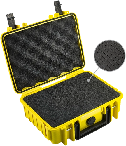 Suitcase B&W type 1000 Yellow (pre-cut foam)