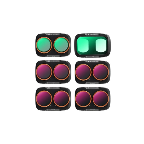 Concept Set of 6 ND/PL+UV+CPL Filters for the DJI Osmo Pocket 4P Camera