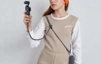Wielofunkcyjny pasek na szyję Sunnylife GS022 do DJI Pocket 3 (szary)