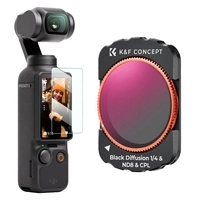 Set of 3 CPL+Black Mist 1/4+ND8 K&F Concept filters for camera DJI Osmo Pocket 3
