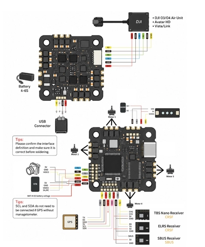 Pilotix F7 40 A All-in-One Flight Controller