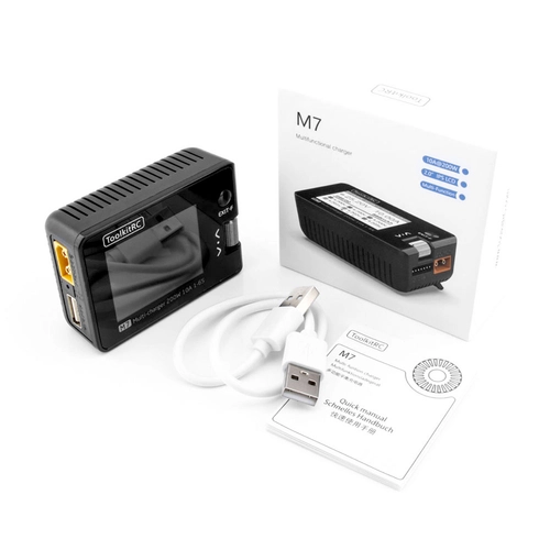DC 7-28V ToolkitRC M7 LiPo 1-6S 10A charger