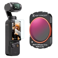 Filtr 3 w 1 CPL+Black Mist 1/4+ND16 K&F Concept do kamery DJI Osmo Pocket 3 / 4